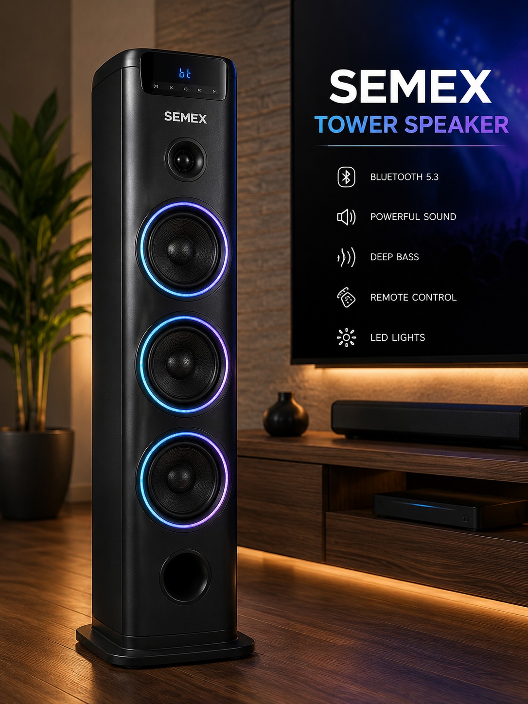 Semex Tower Speaker